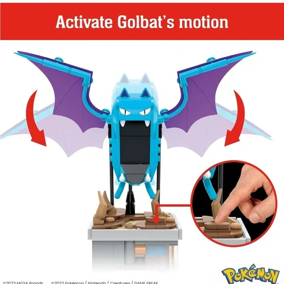 Pokemon Mega Mini Motion Golbat - Mega Bloks - NEW - Picture 3 of 4